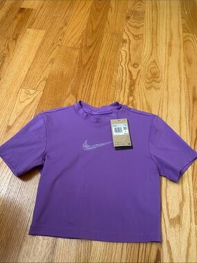 Nike Purple Short Sleeve Dri-FIT Tee for women’s